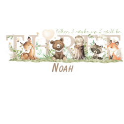 Personalised wildlife three birthday pjs