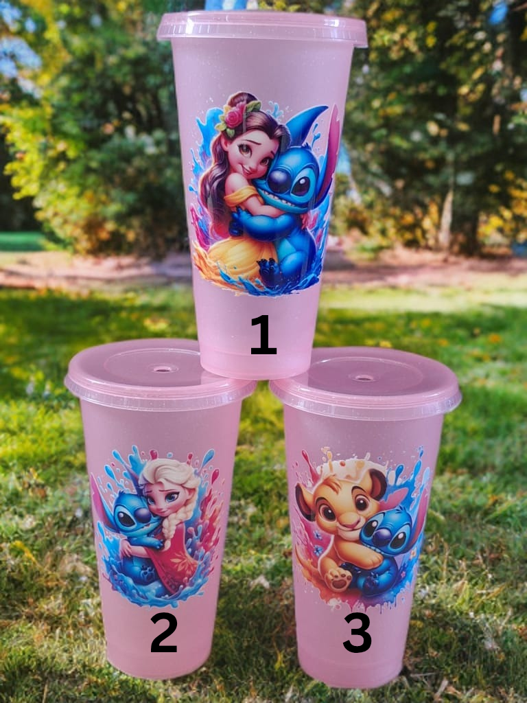Light pink 24oz cold cup