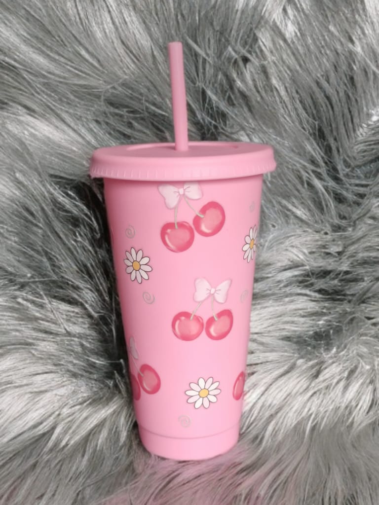 Pink cold cup