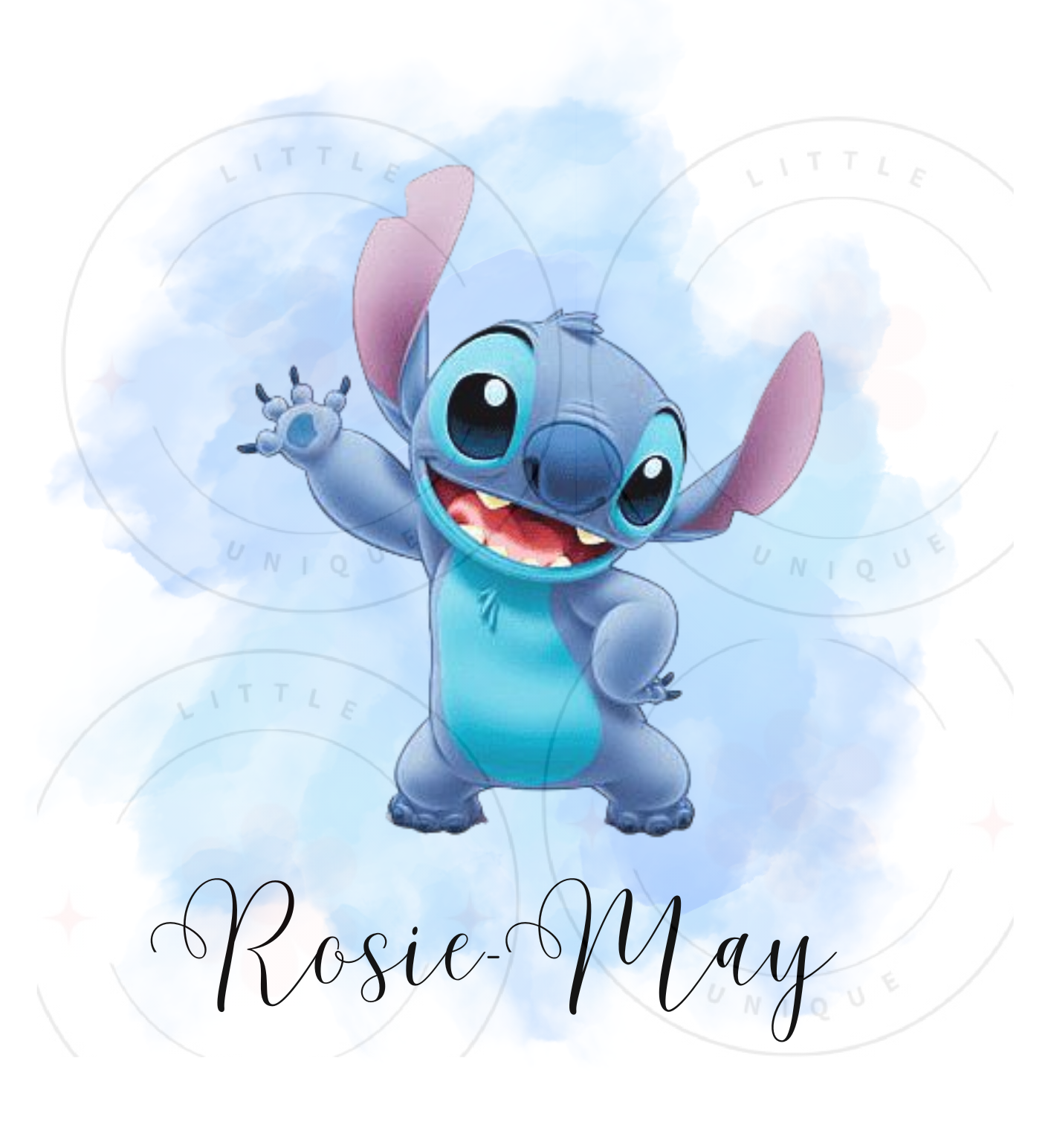 Stitch personalised cushion