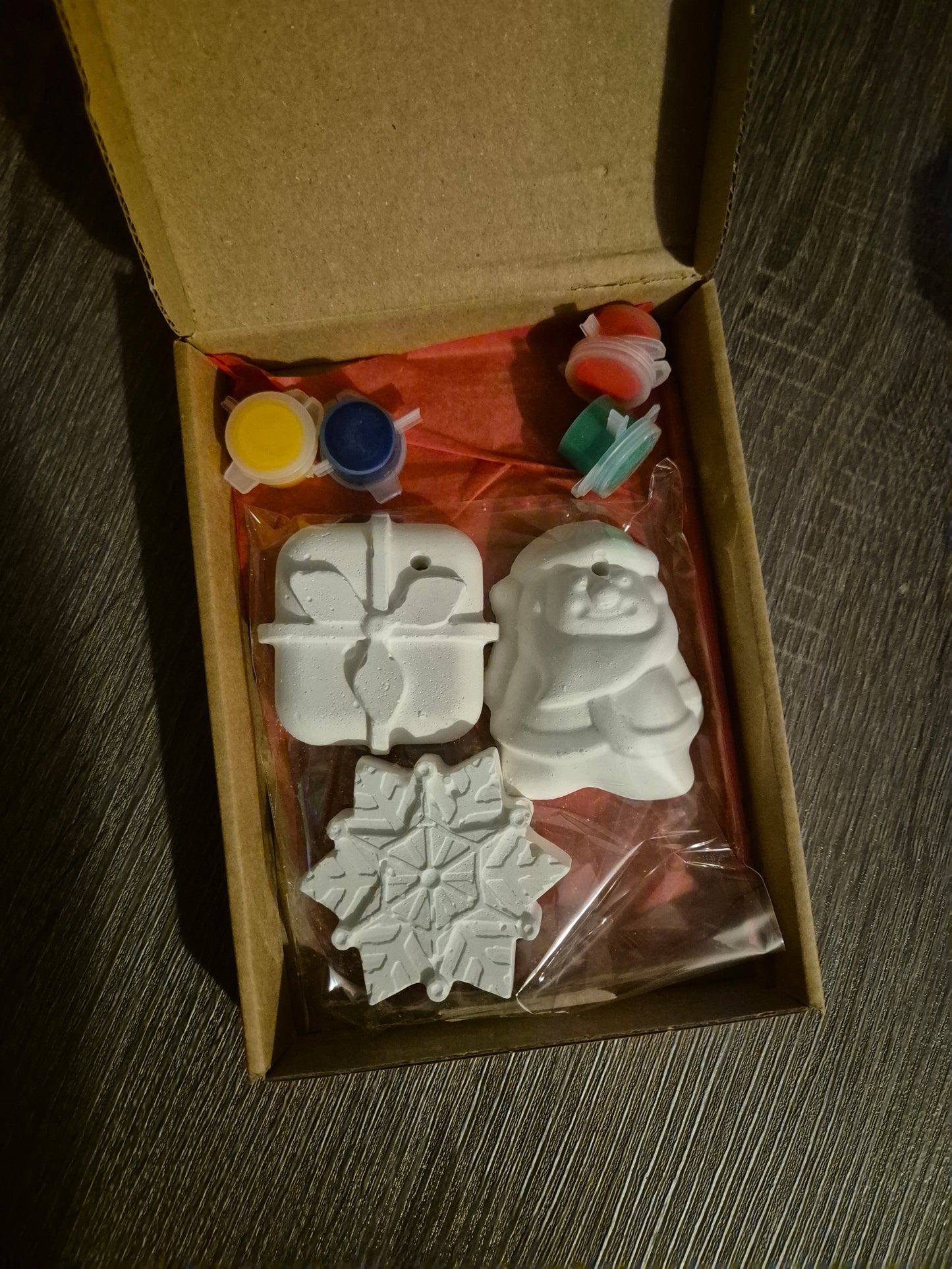 Paint your own clay Christmas