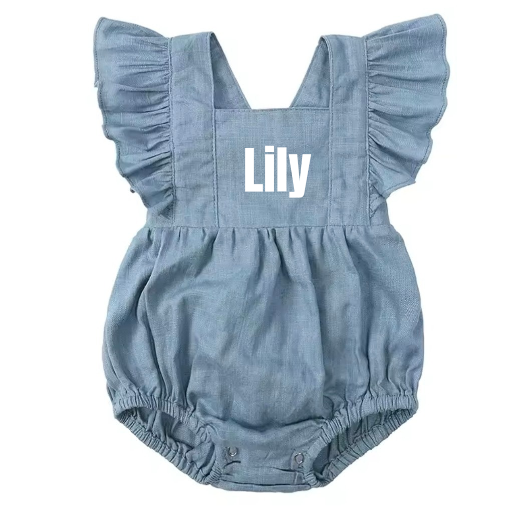 Girl rompers personalised
