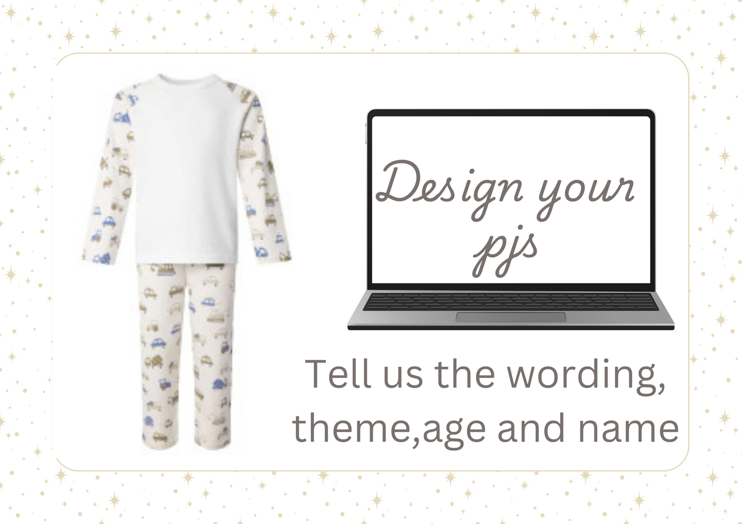 Design your own pjs car themed