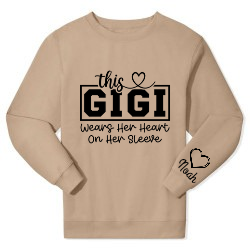 Heart on my sleeve sweatshirt