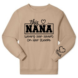 Heart on my sleeve sweatshirt