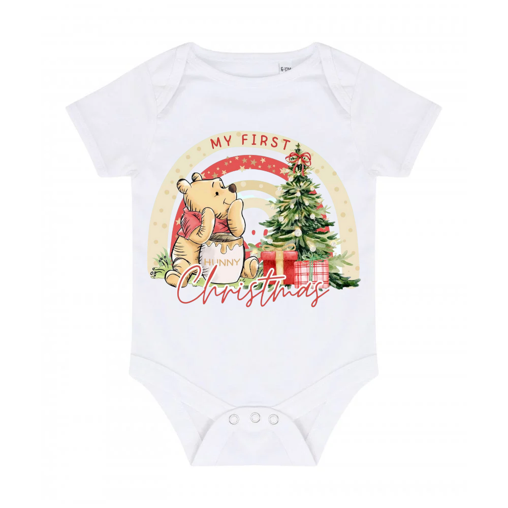 Baby vest personalised Christmas