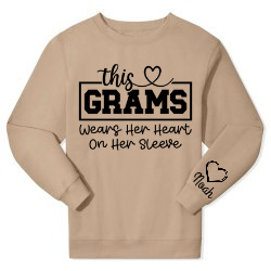 Heart on my sleeve sweatshirt