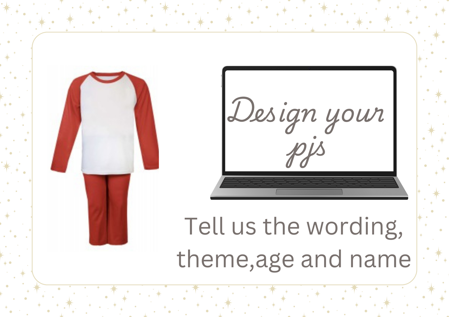 Design your own pjs red