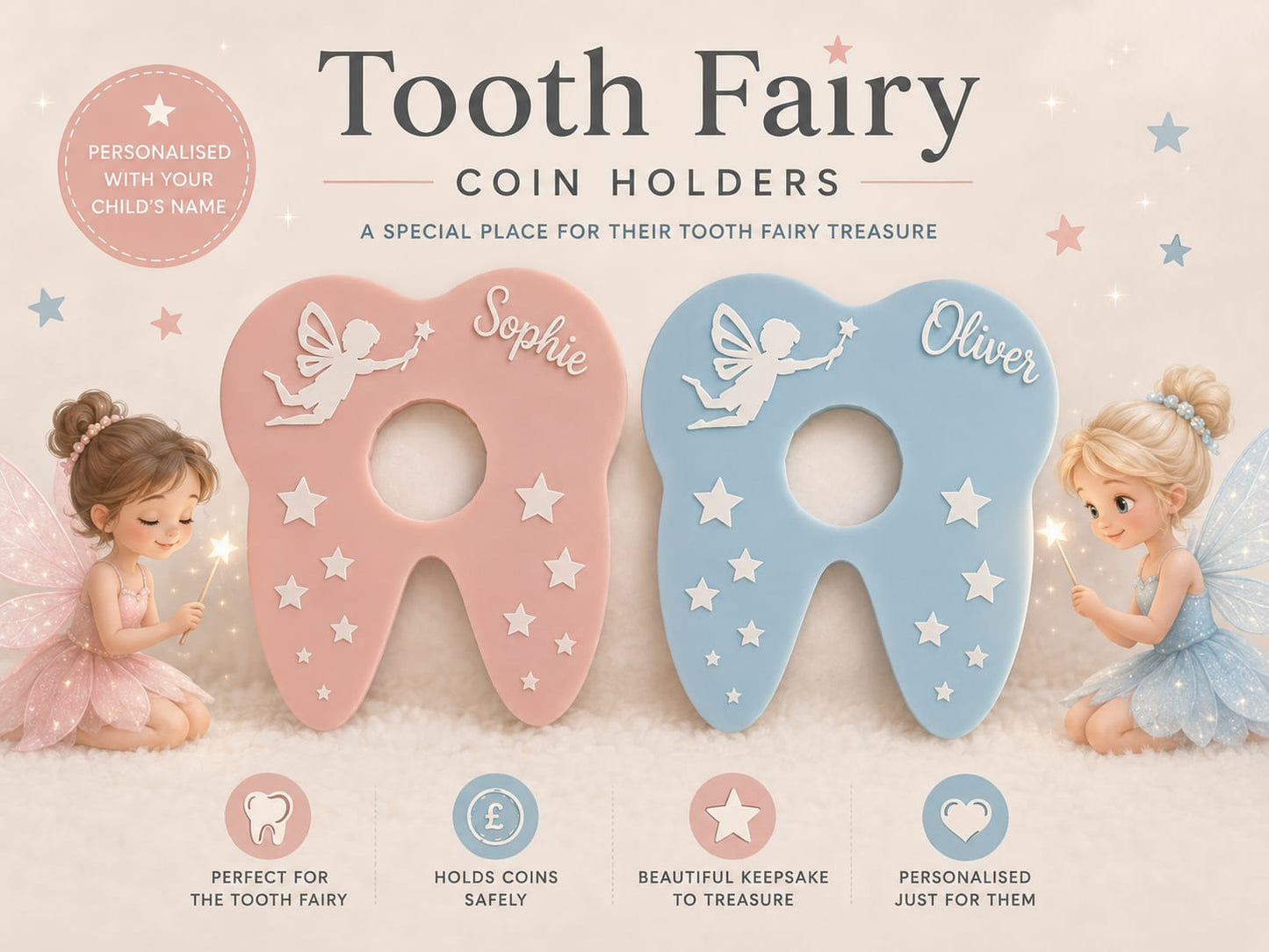 Tooth fairy coin holder
