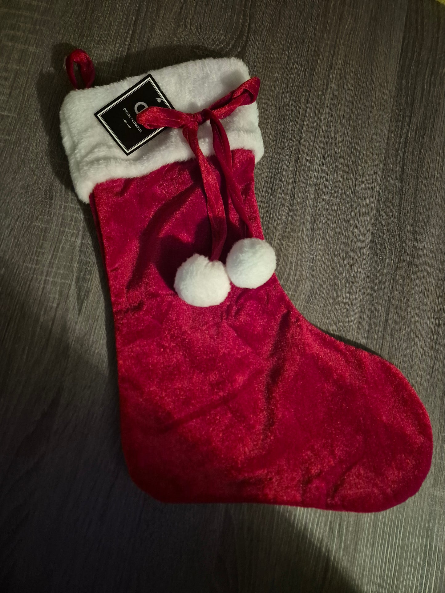 Red bow stocking