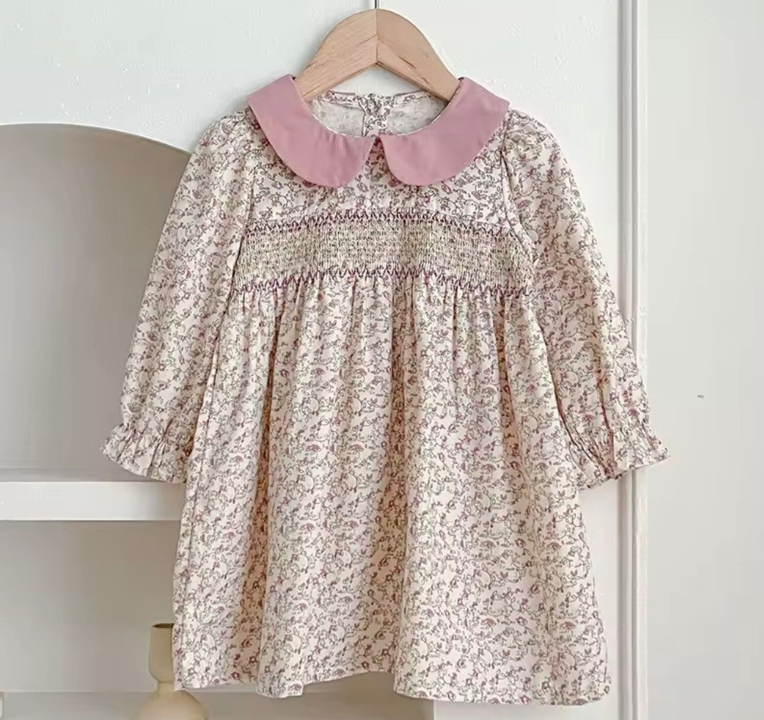 Girls smocked dress