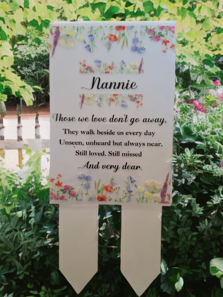 Nannie memorial plaque