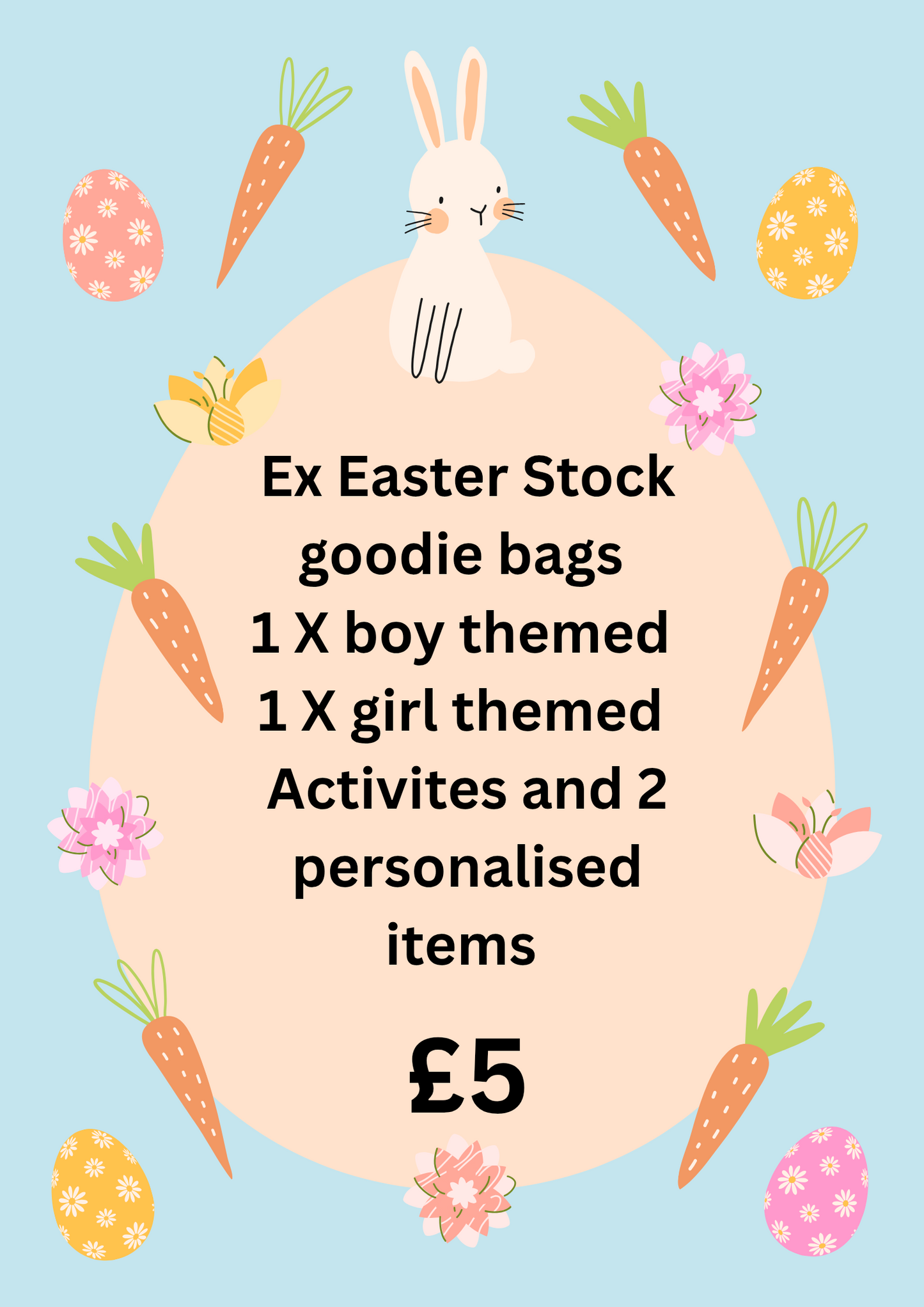 EX easter stock goodie bag