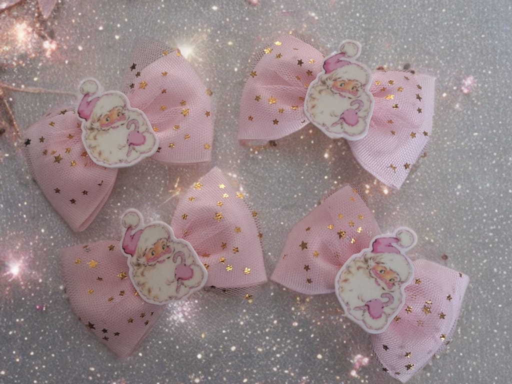 Santa hair bow