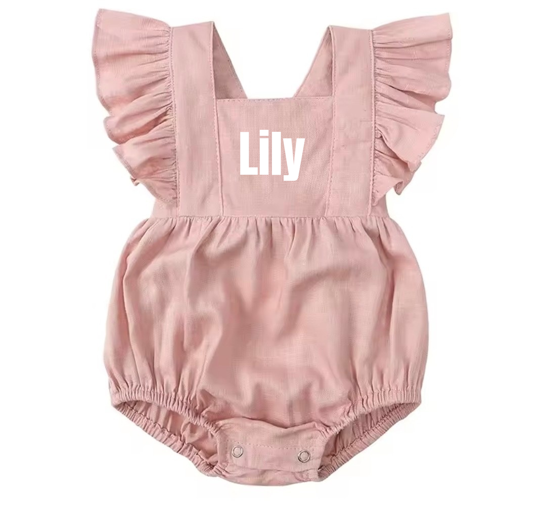 Girl romper personalised