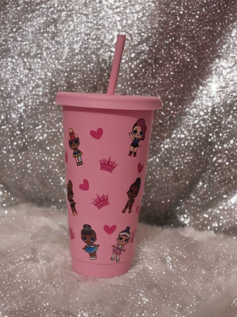 LOL birthday girl cold cup 24oz