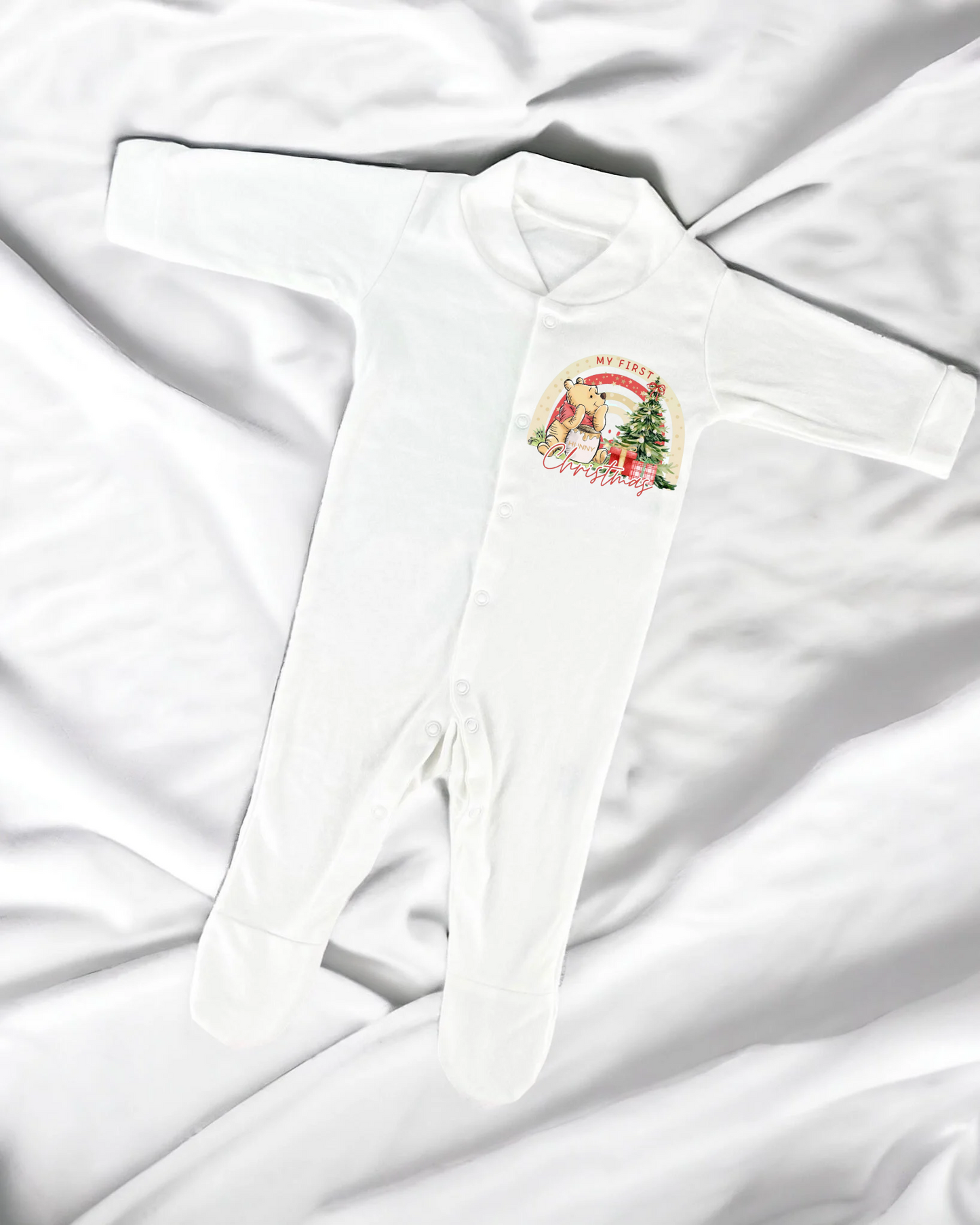 Baby sleepsuit personalised