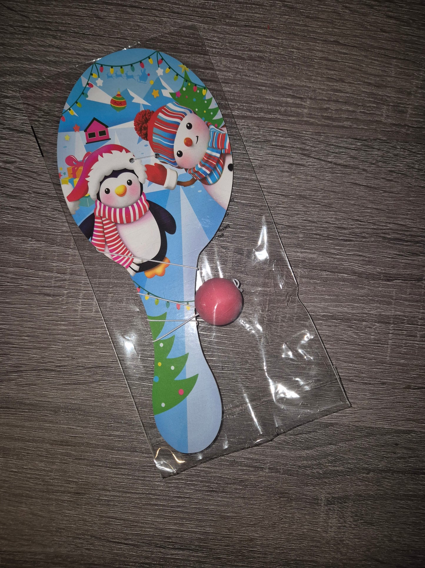 Christmas themed bat and ball