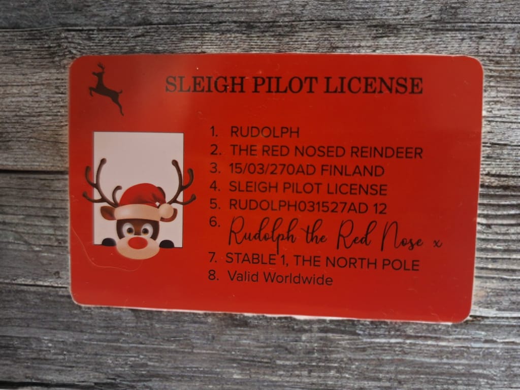 Reindeer flying license