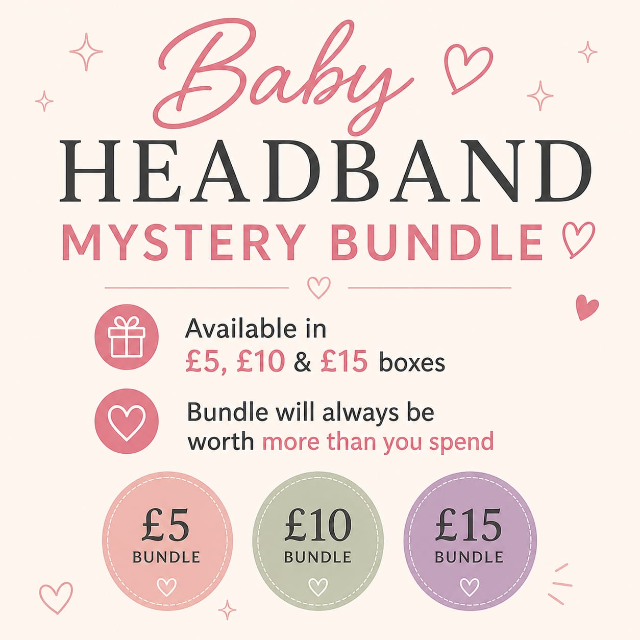 Baby headband bundle
