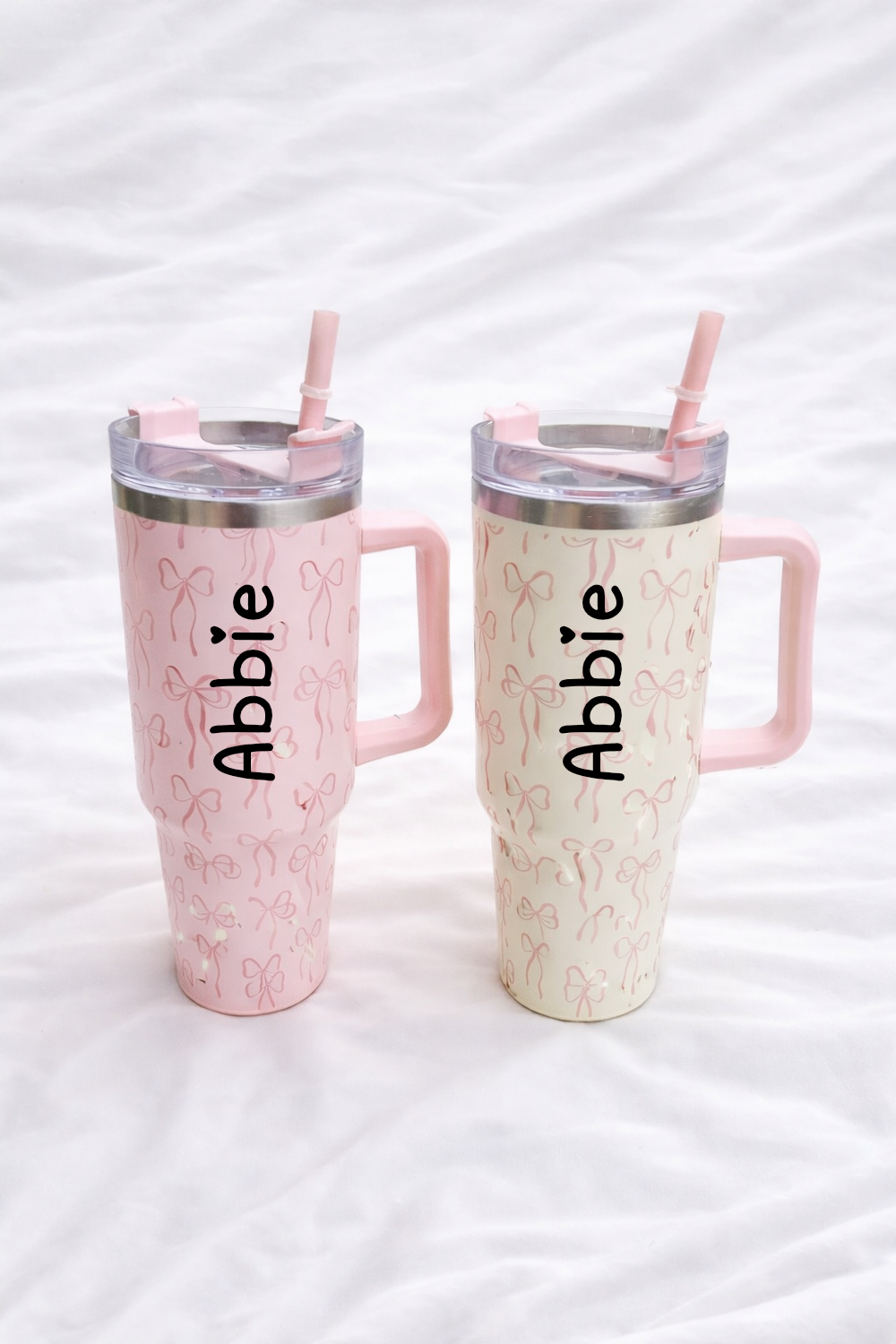 Personalised bow 1l double walled tumbler