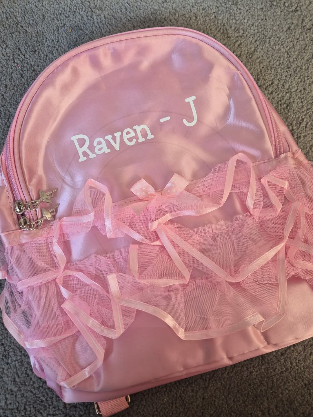 Pink tutu back pack