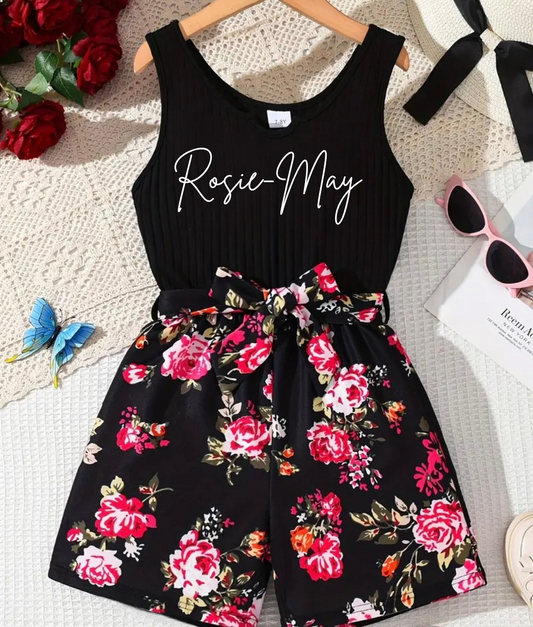 Older girls personalised playsuit