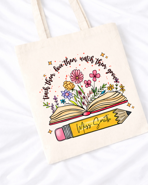 Teacher tote bag