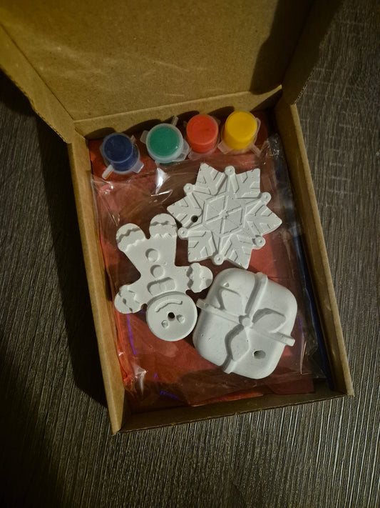Paint your own clay Christmas