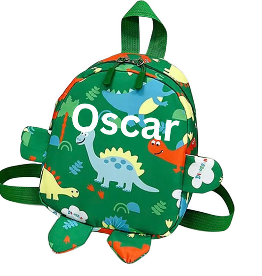 Personalised mini dinosaur toddler backpack