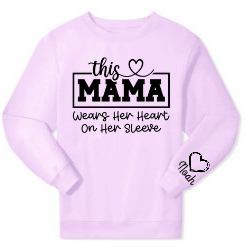 Heart on my sleeve sweatshirt