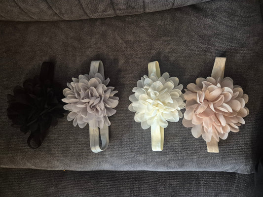 Flower hair bows