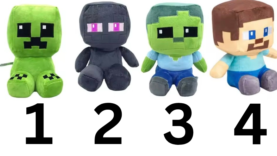 Personalised mincecraft soft toy