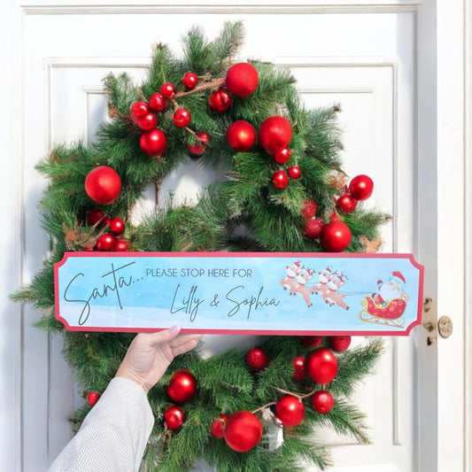 Christmas street sign