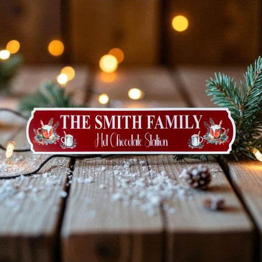 Christmas street sign