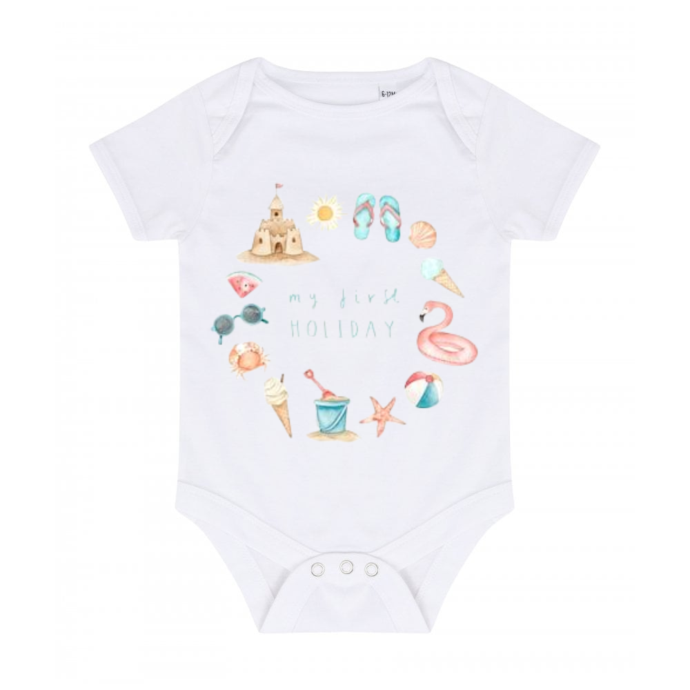 Baby vest personalised holiday