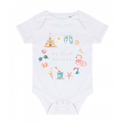 Baby vest personalised holiday