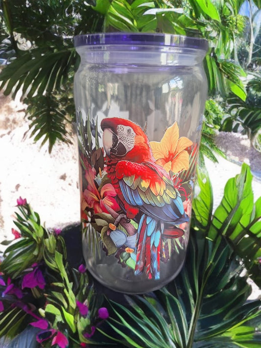 Parrot plastic tumbler