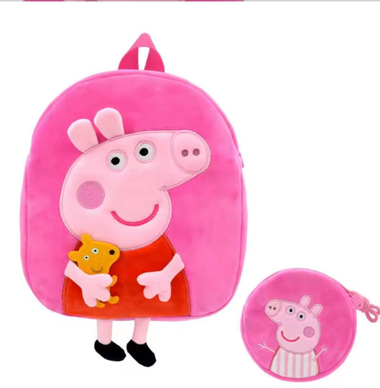 Personalised peppa pig bag and coin bag bundle