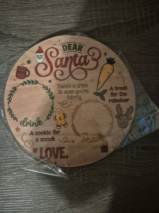 Personalised santa treat board