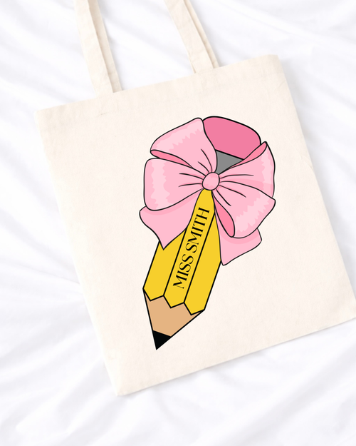 Teacher tote bag