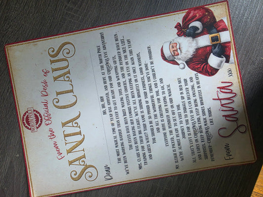 Personalised Santa letter