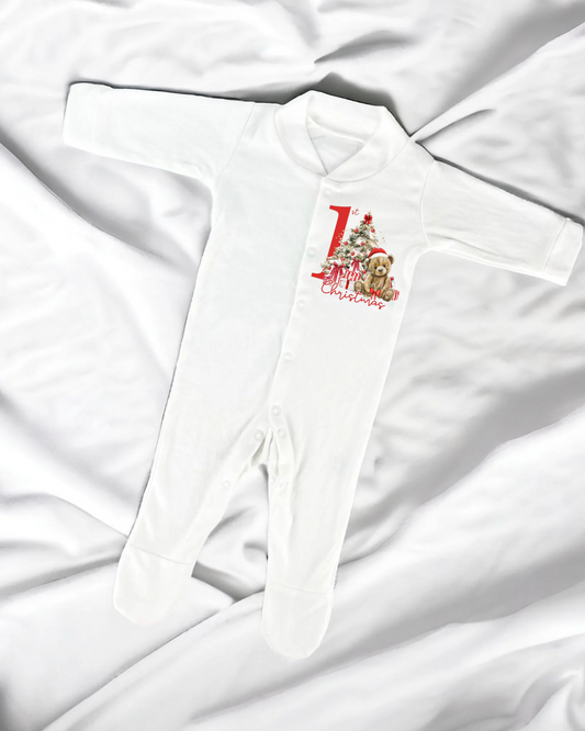 Baby sleepsuit personalised