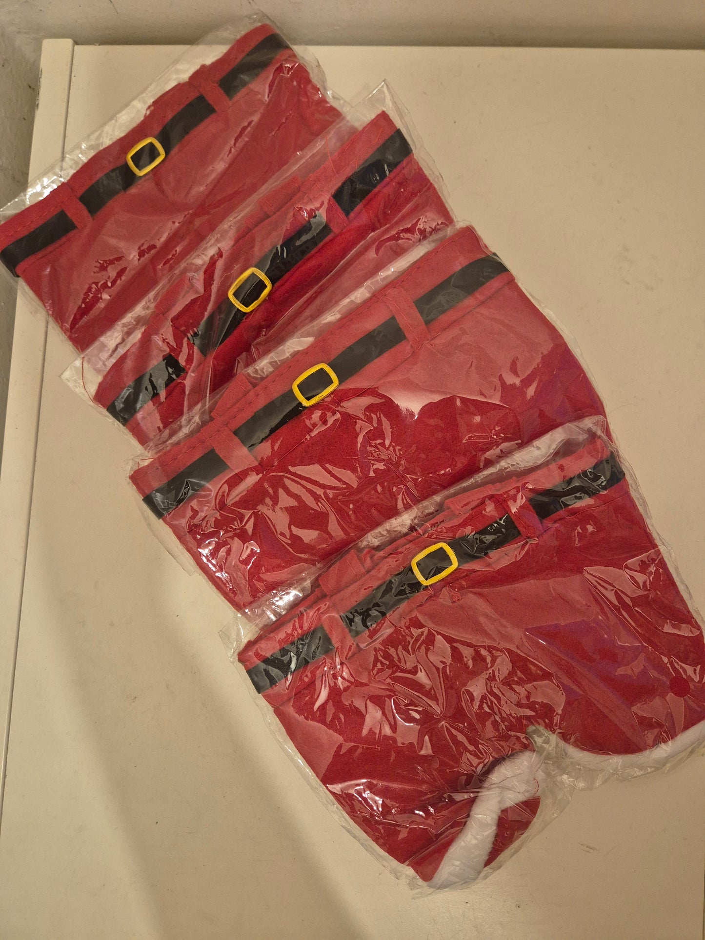 Personalised santa legs with chocolates