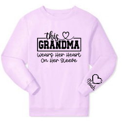 Heart on my sleeve sweatshirt