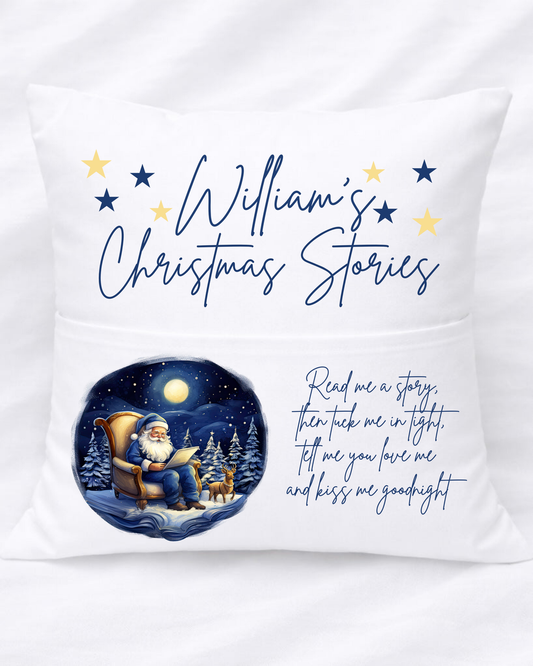 Christmas eve story cushion