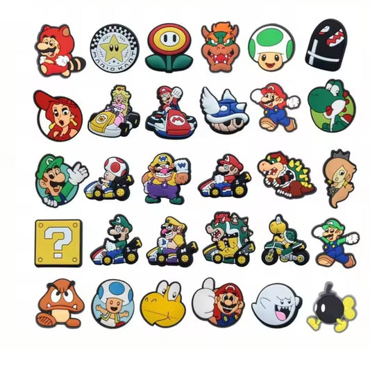6 random croc charms