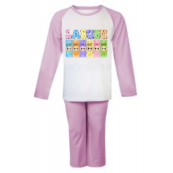 Personalised girls pjs