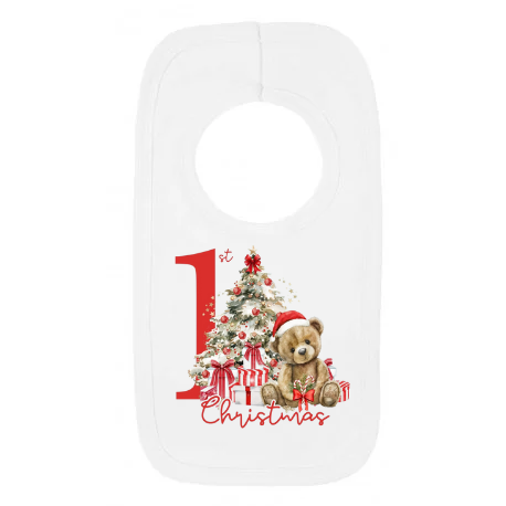 Baby bib personalised Christmas