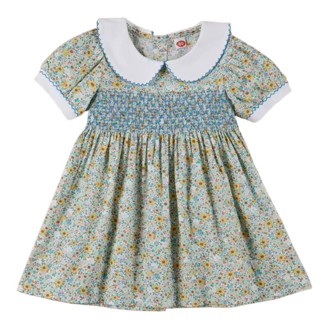 Girls smocked dress